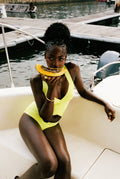 Hervé Léger Bandage Swimwear - Acid Green