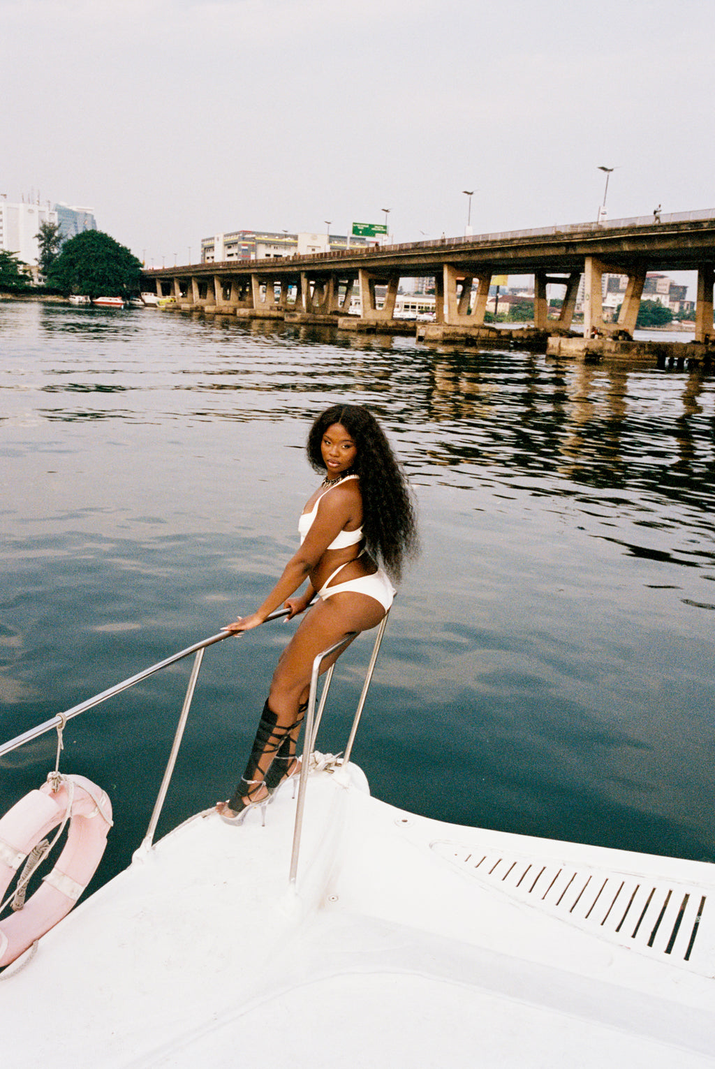 Hervé Léger Bandage Swimwear - White