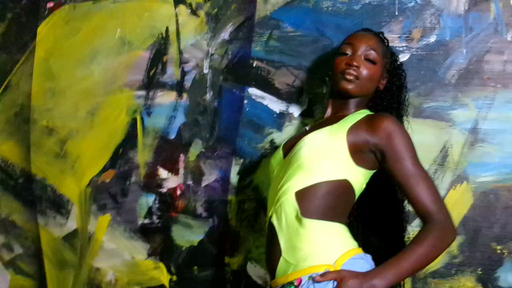 Hervé Léger Bandage Swimwear - Acid Green